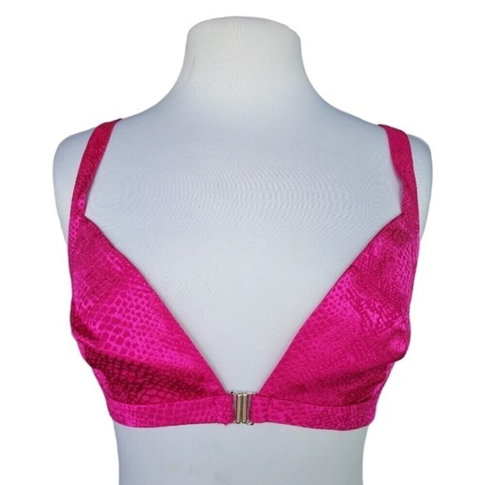 NBD NWT Terra Snakeskin Bralette in Fucshia Pink Women's Size S